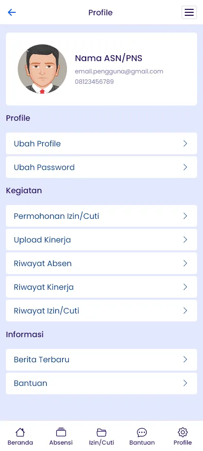 Profil Pegawai